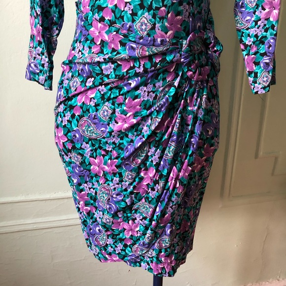 Vintage All That Jazz paisley flower print dress - Picture 4 of 7